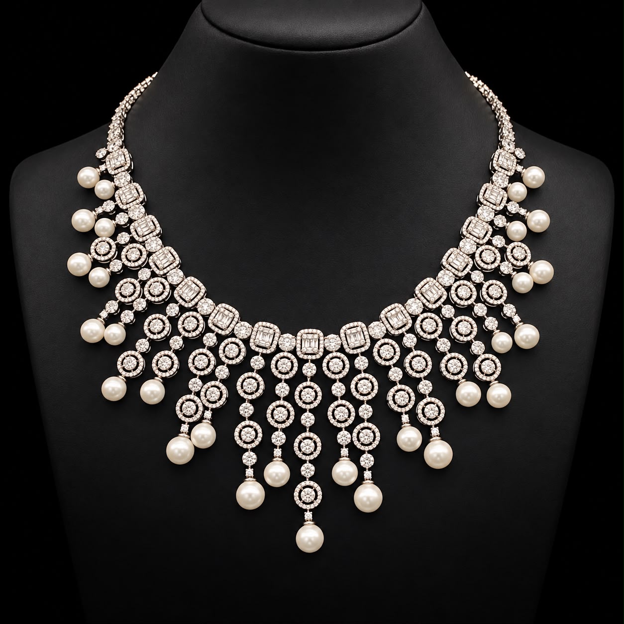 Pearl Glow Zircon Jewellery Set 2