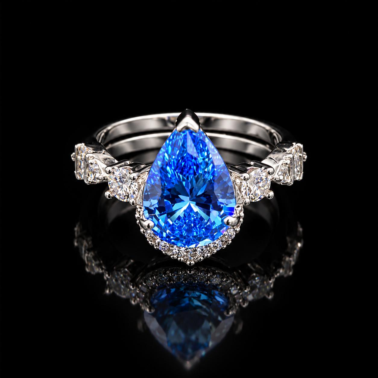 Dewdrop Glow Zircon Jewellery Set 5