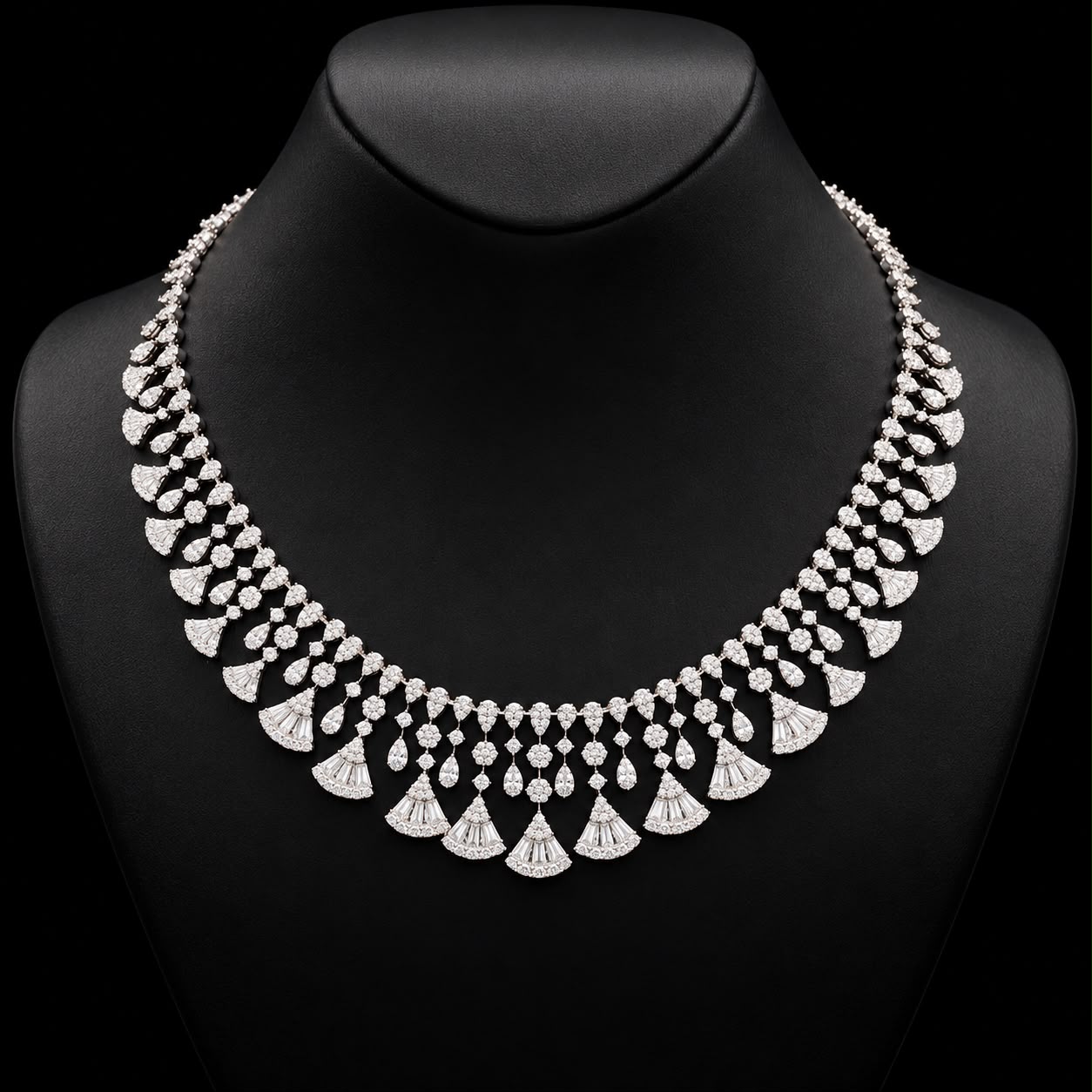 Celestia Fan-Drop Zircon Jewellery Set 2