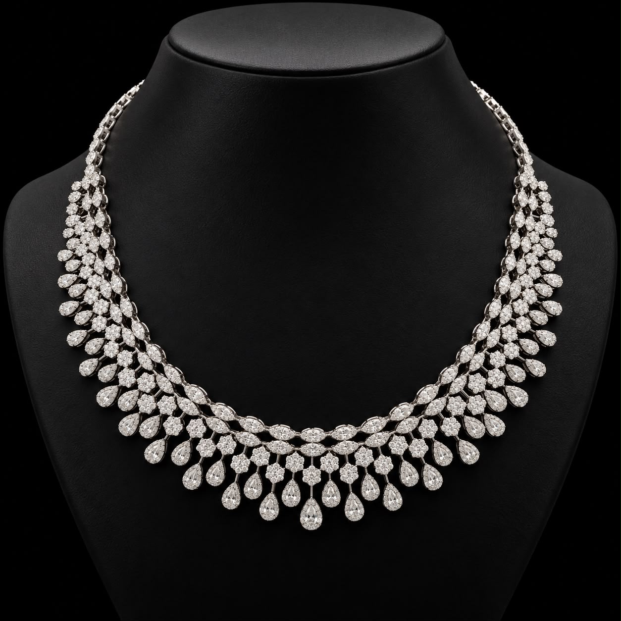 Royal Pear-Cut Cubic Zirconia Bridal Jewellery Set 2