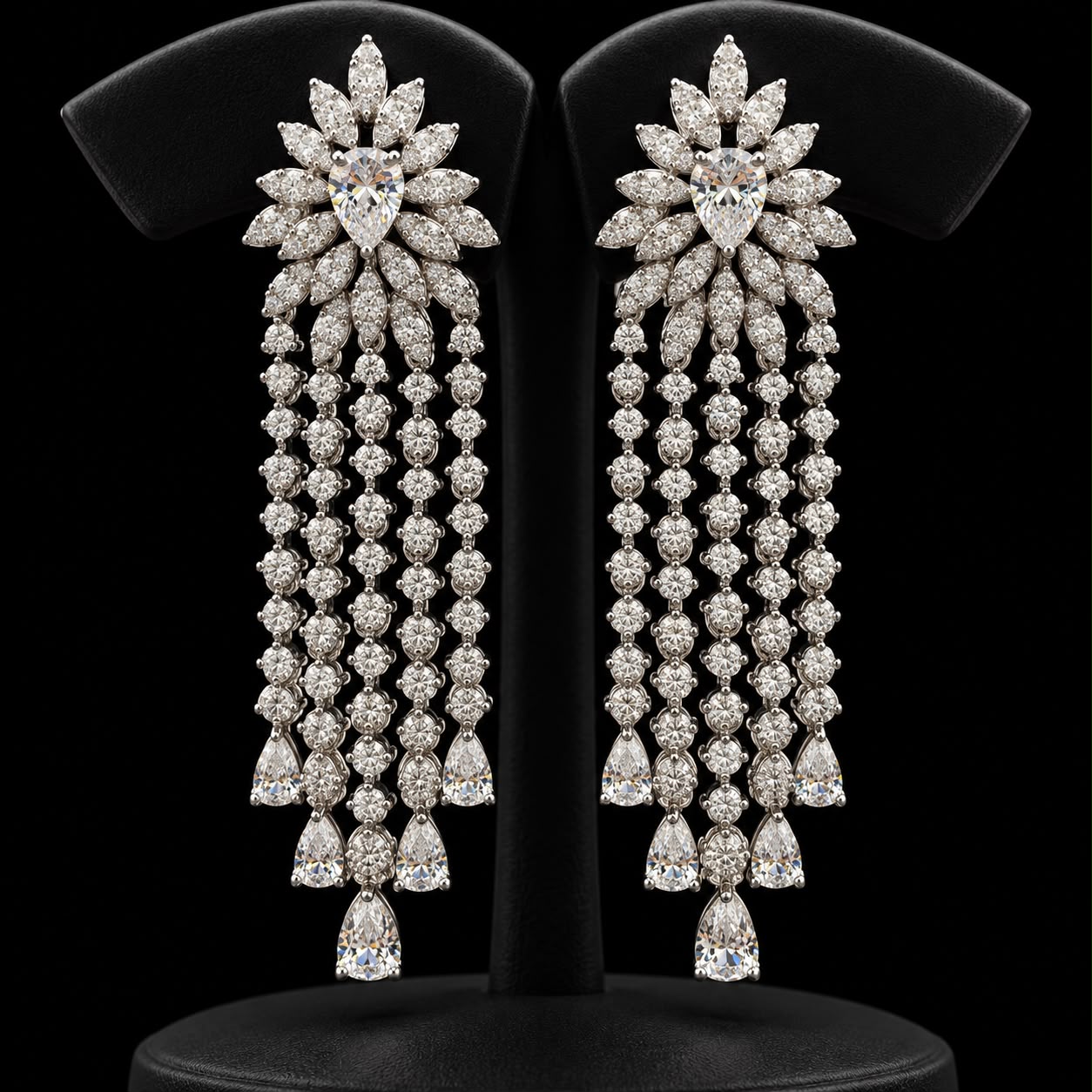 Royal Waterfall Bridal Jewellery Set 4