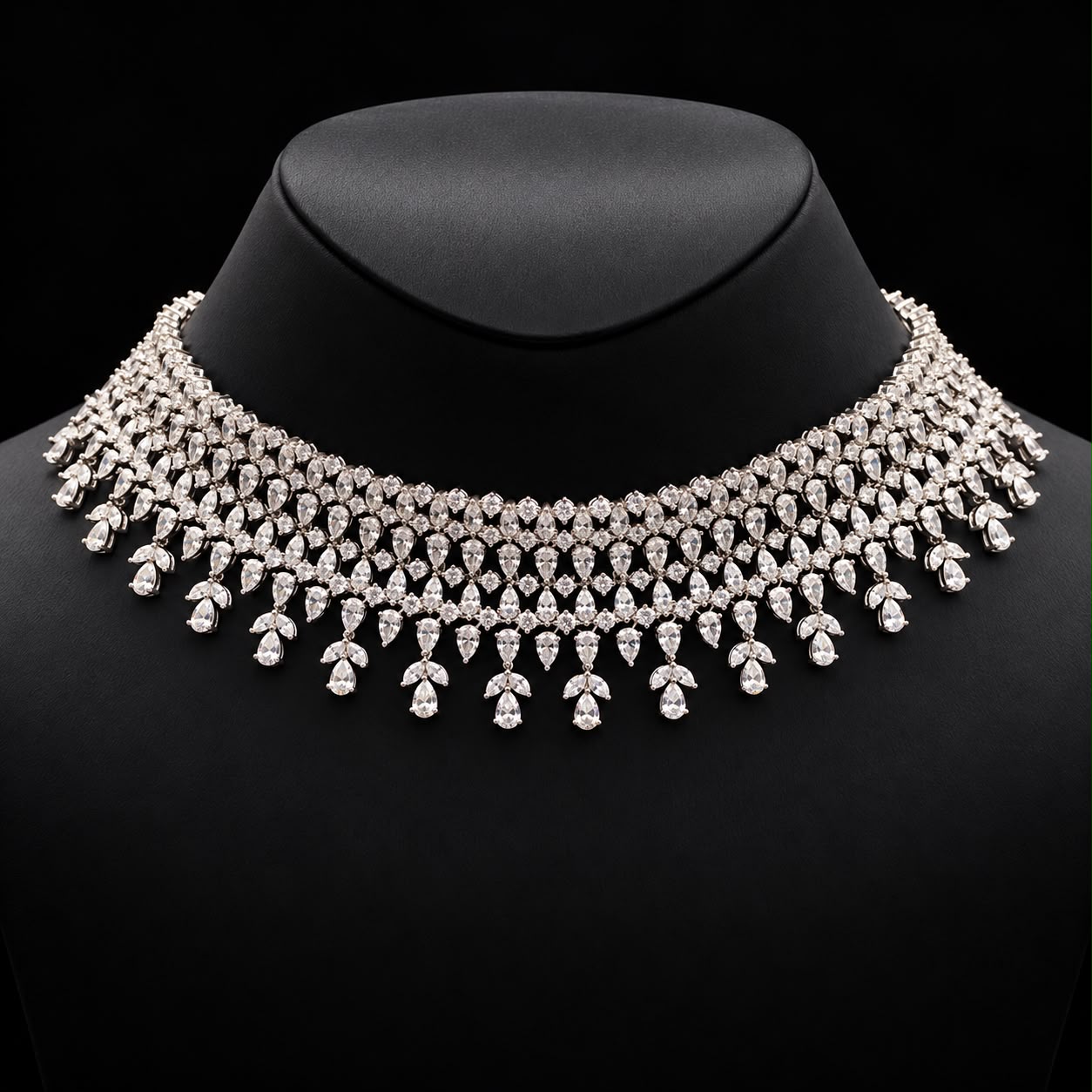  Royal Dew Zircon Choker Set 2