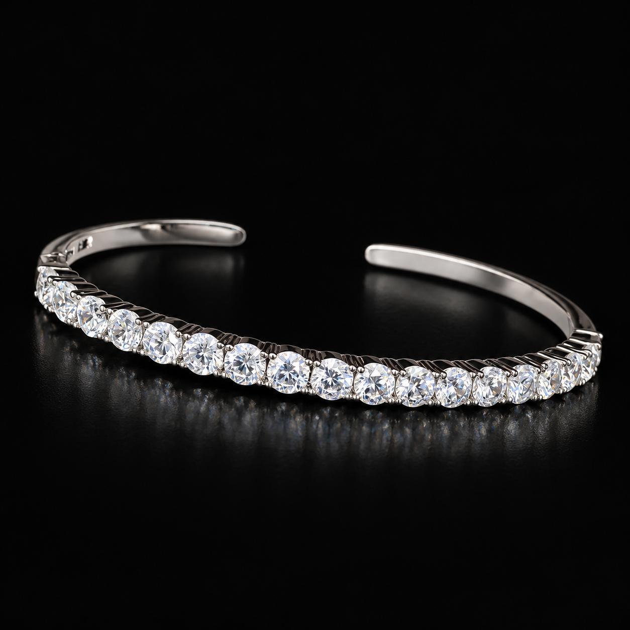  Classic Glow Zircon Bangle & Ring Set 2