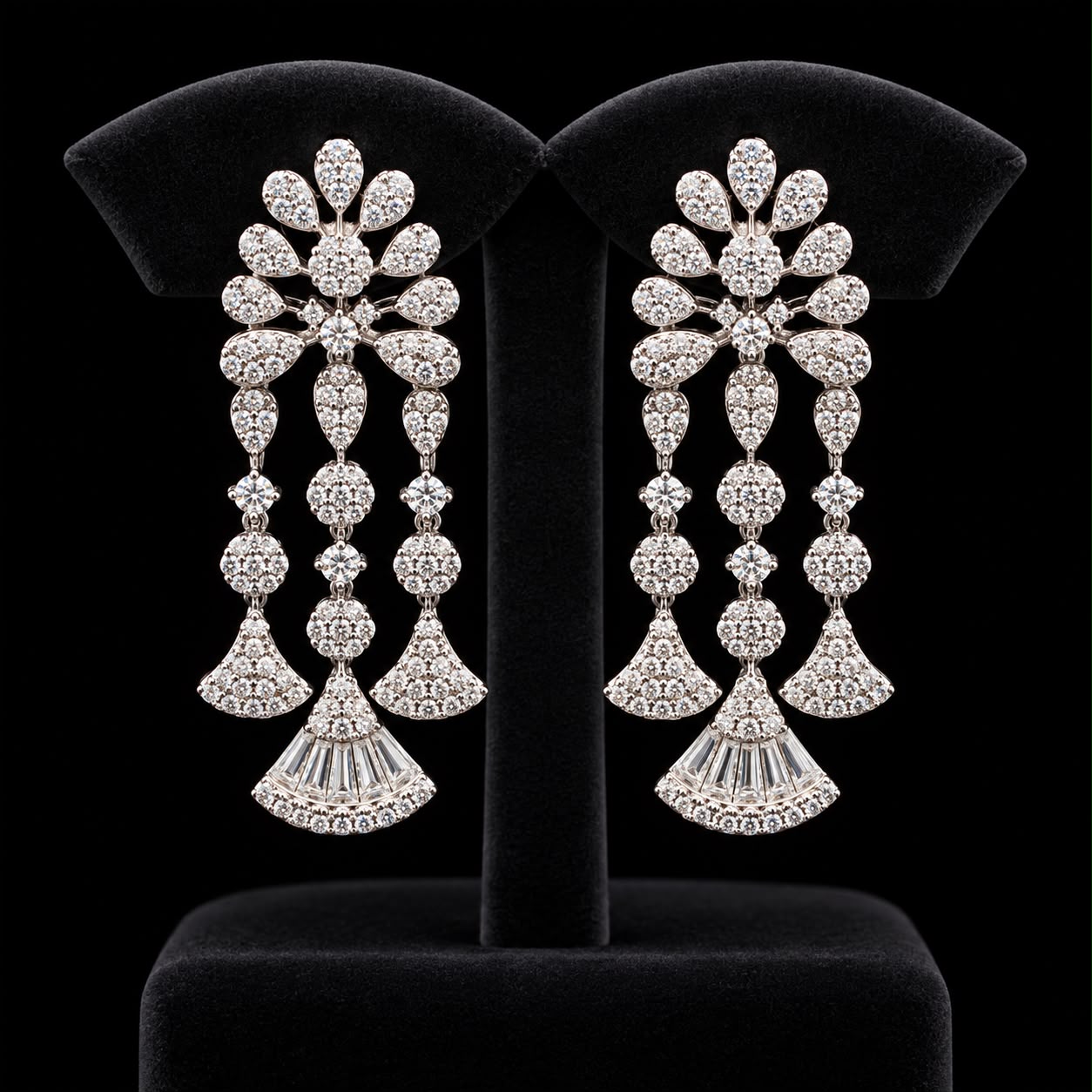 Celestia Fan-Drop Zircon Jewellery Set 3