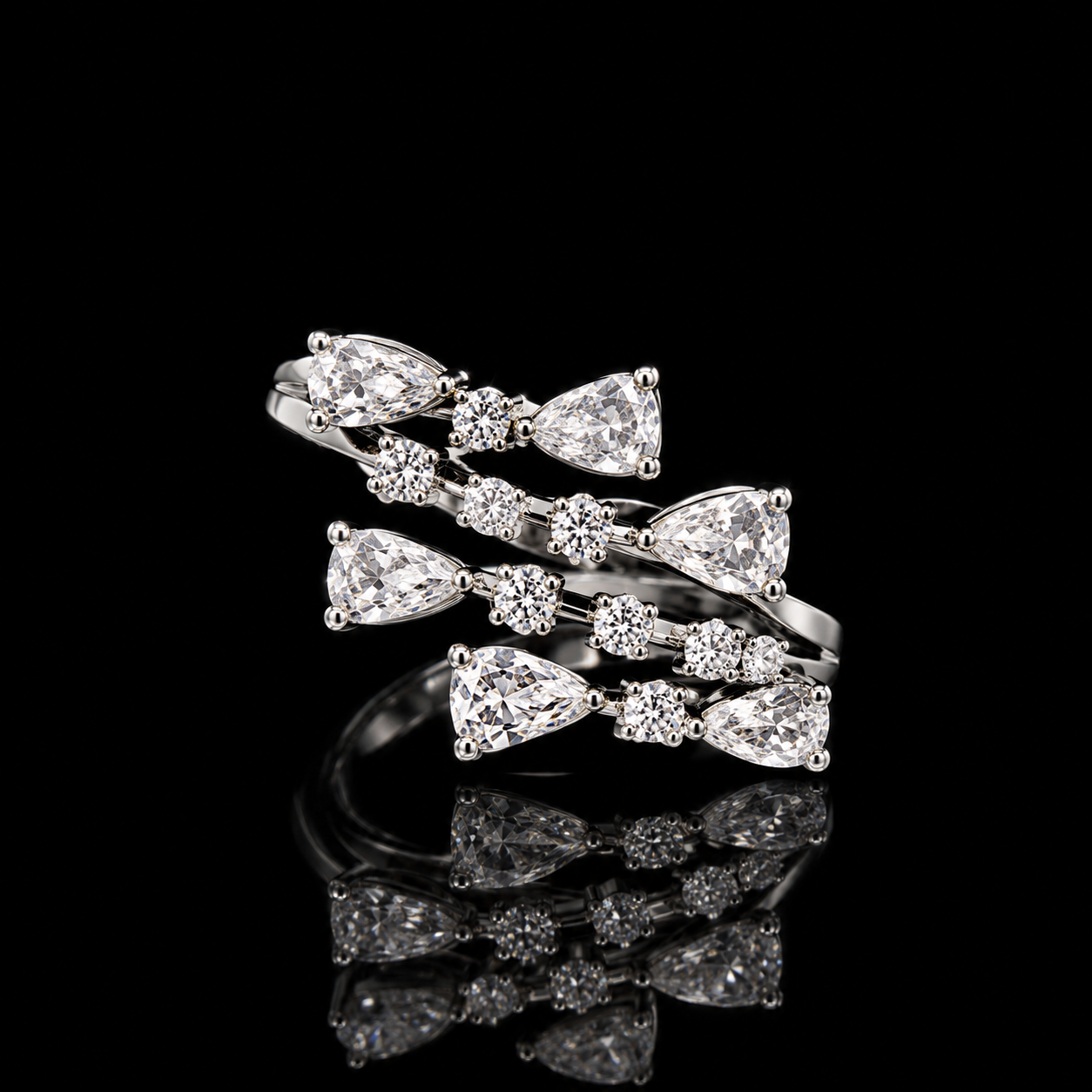 Royal Sparkling Zircon Full Bridal Jewellery Set 5