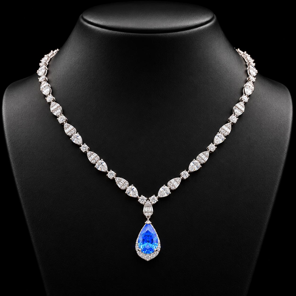 Dewdrop Glow Zircon Jewellery Set 2