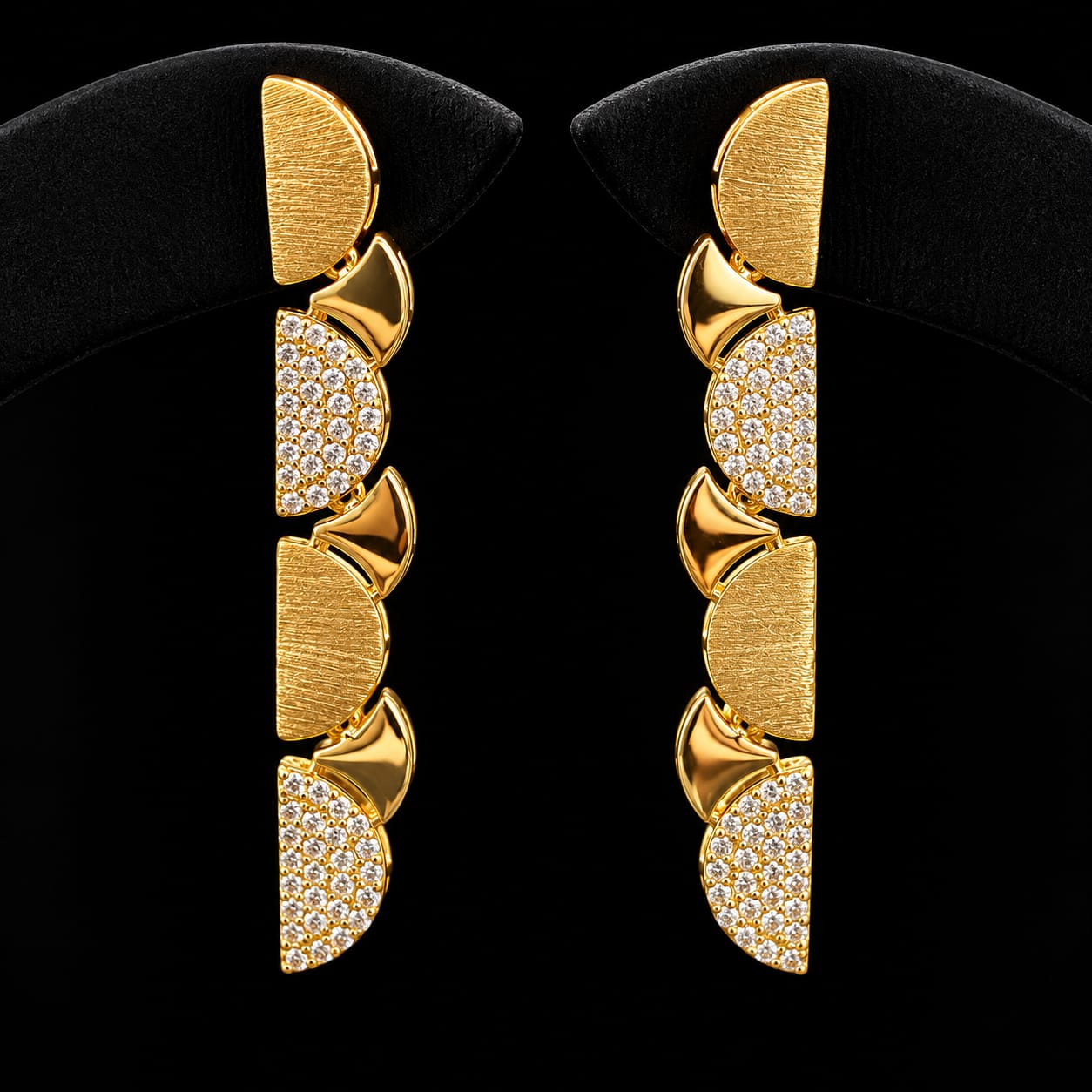 Qamar Crescent Zircon Jewelry Set 3