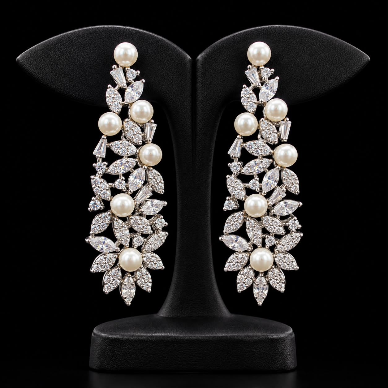 Pearl Bloom Zircon Jewellery Set 3