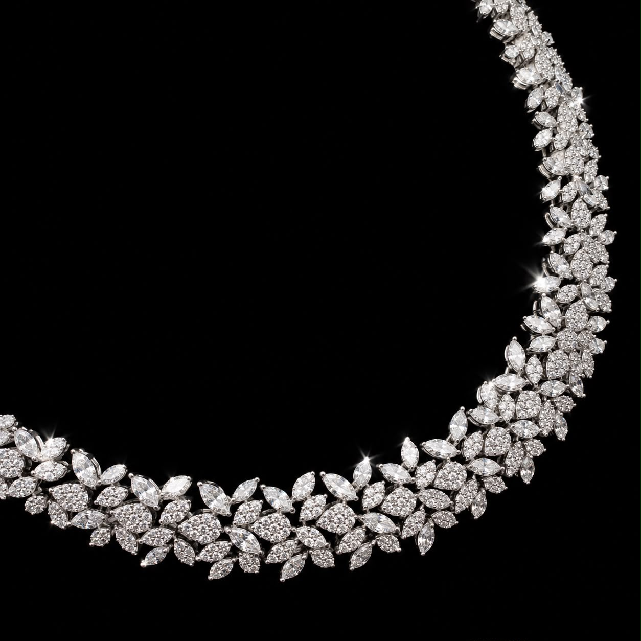 Blossom Zircon Necklace Set 2