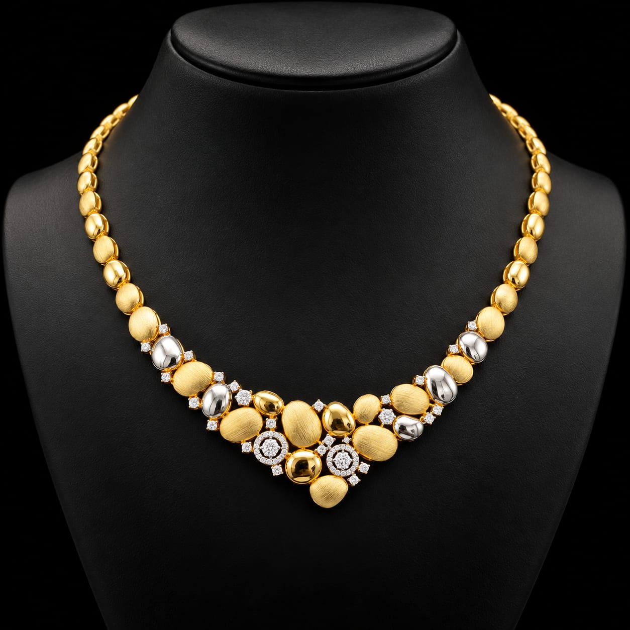 Lustre Two-Tone Zircon Jewellery Set 2