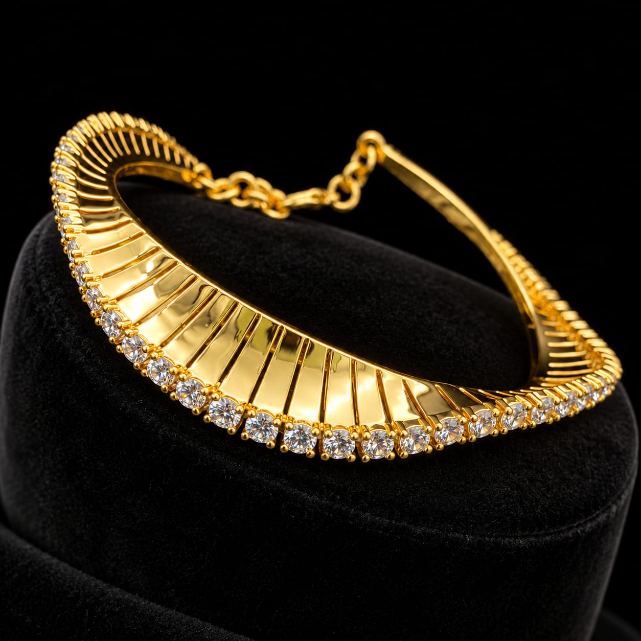 Luxury Twisted Ribbon CZ Jewellery Set 5