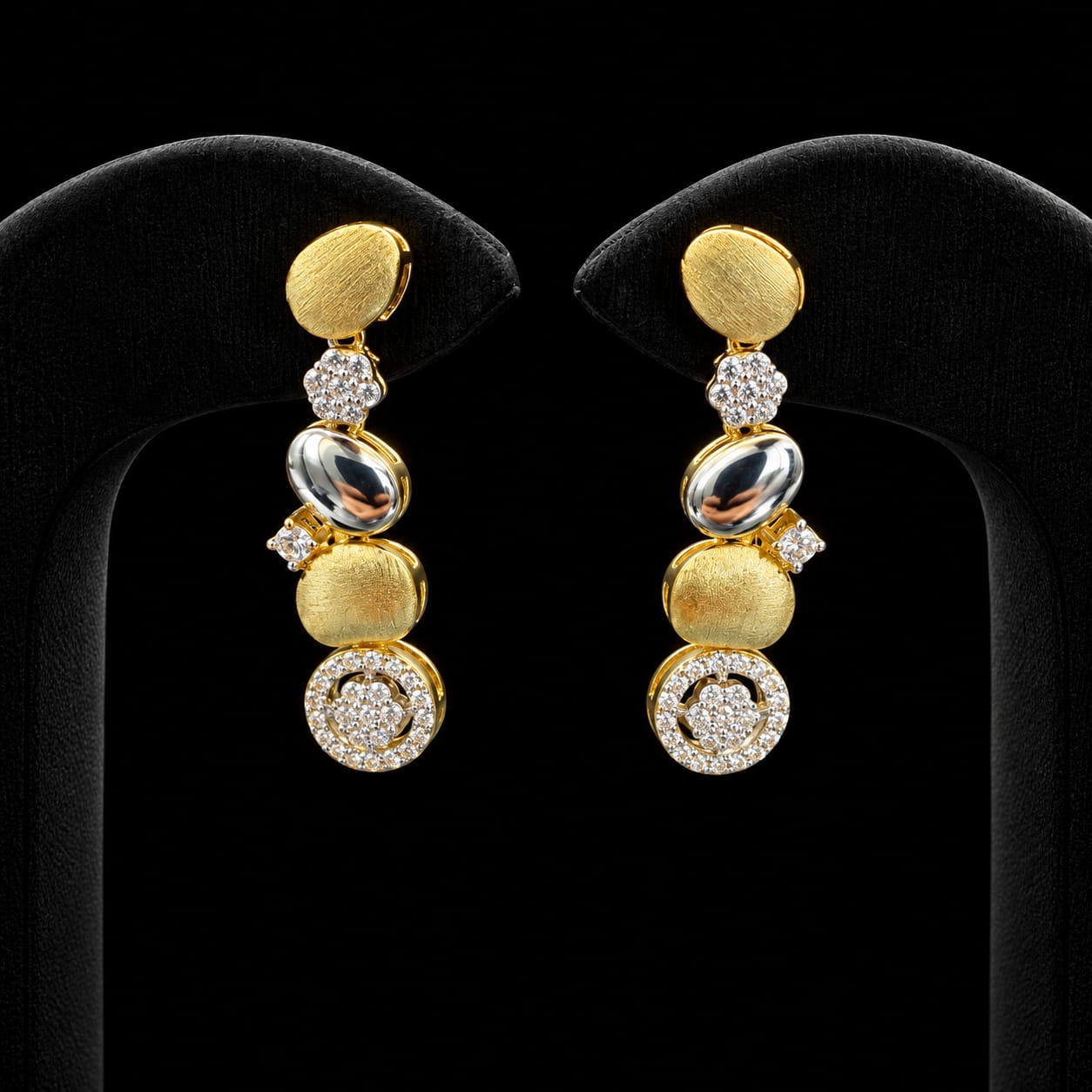 Lustre Two-Tone Zircon Jewellery Set 3