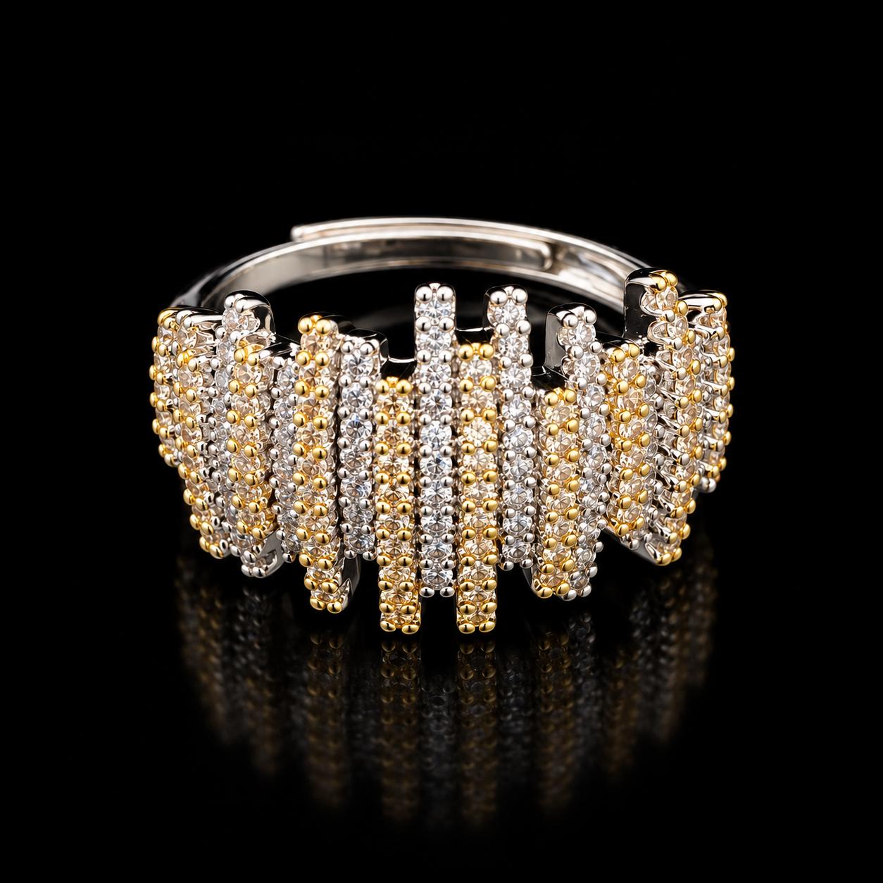  Radiant Lines Zircon Jewellery Set 4