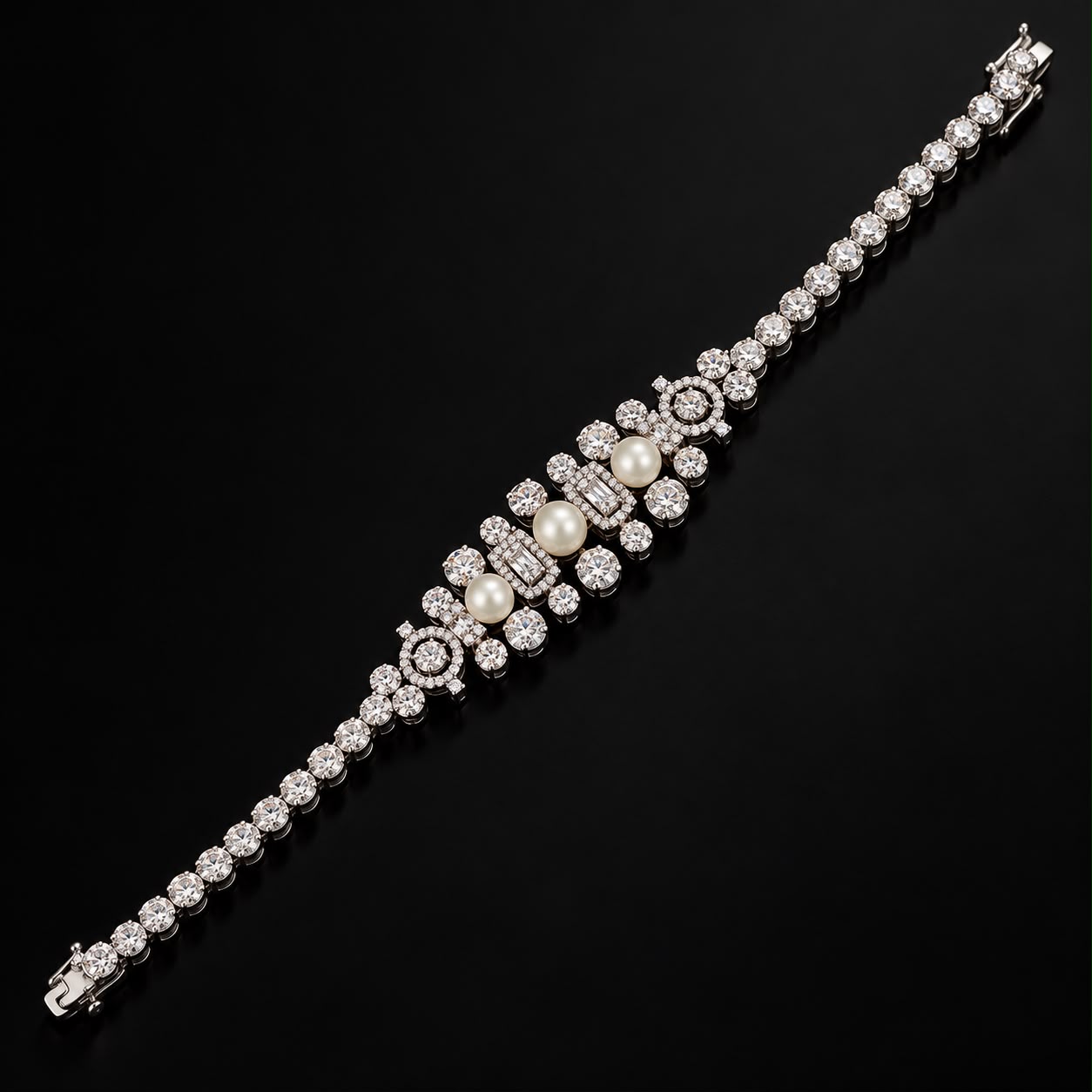 Pearl Glow Zircon Jewellery Set 4