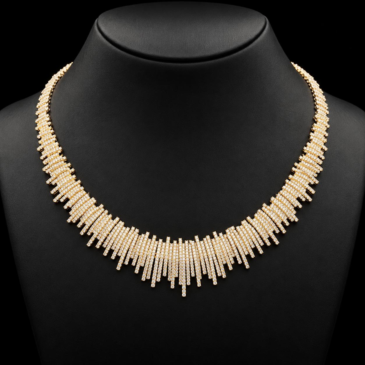  Radiant Lines Zircon Jewellery Set 2