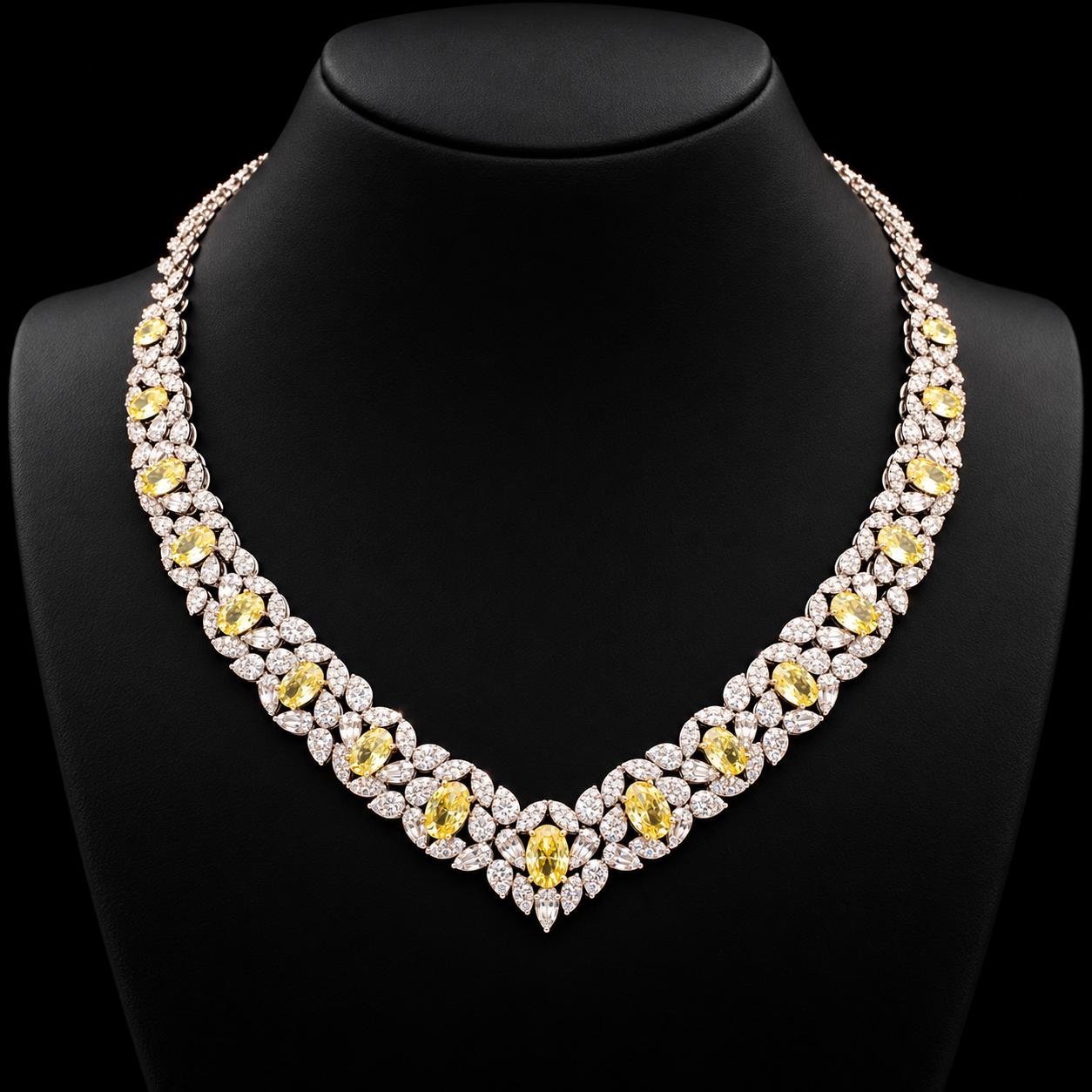 Oval Grace Zircon Jewellery Set 2