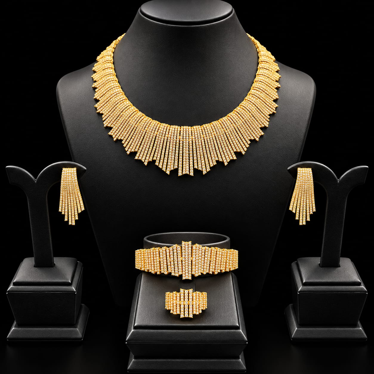 Pure Sparkle Zircon Full Jewelry Set 2
